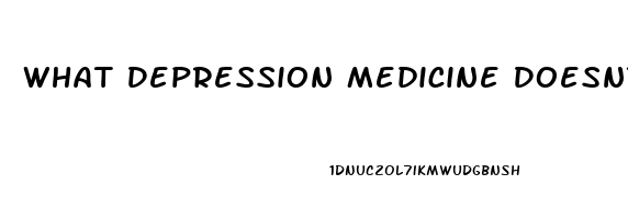 What Depression Medicine Doesnt Cause Impotence