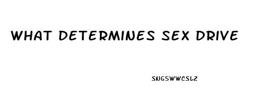 What Determines Sex Drive