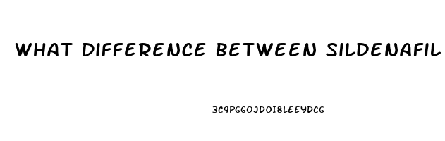 What Difference Between Sildenafil And Sildenafil Citrate