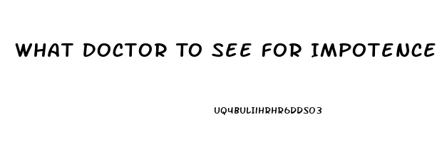 What Doctor To See For Impotence