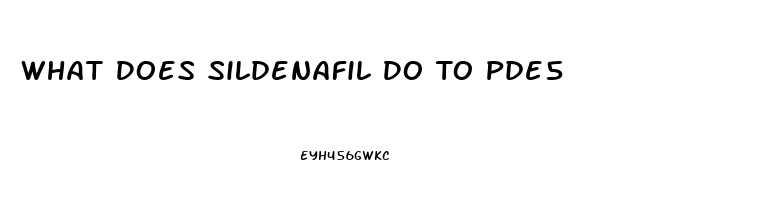 What Does Sildenafil Do To Pde5