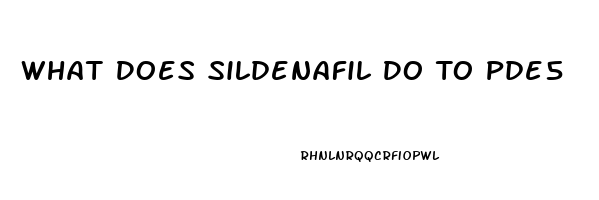 What Does Sildenafil Do To Pde5