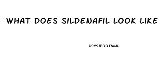 What Does Sildenafil Look Like