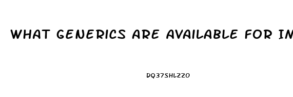 What Generics Are Available For Impotence