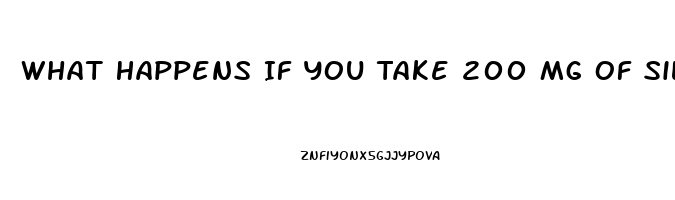 What Happens If You Take 200 Mg Of Sildenafil