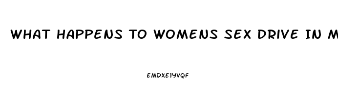 What Happens To Womens Sex Drive In Menopause