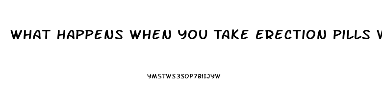 What Happens When You Take Erection Pills With Vodka