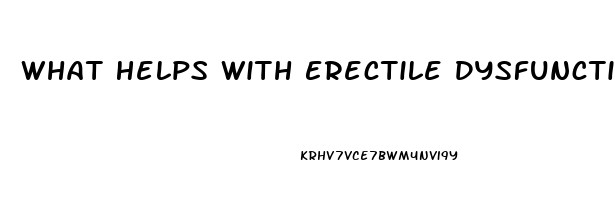 What Helps With Erectile Dysfunction Over The Counter