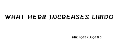 What Herb Increases Libido