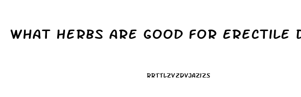 What Herbs Are Good For Erectile Dysfunction