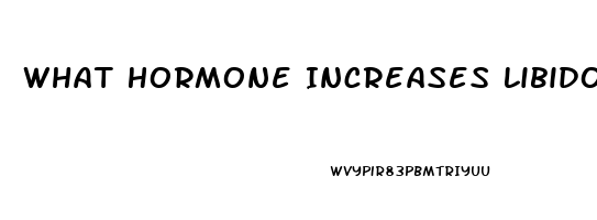 What Hormone Increases Libido