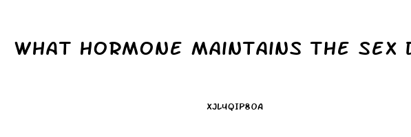 What Hormone Maintains The Sex Drive In Both Men And Women