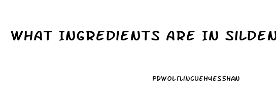 What Ingredients Are In Sildenafil