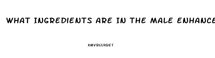 What Ingredients Are In The Male Enhancement Pill Red