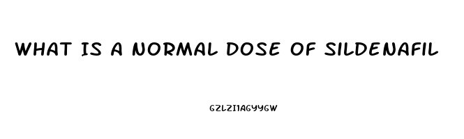 What Is A Normal Dose Of Sildenafil