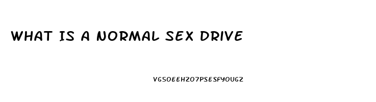 What Is A Normal Sex Drive