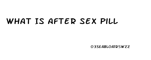 What Is After Sex Pill