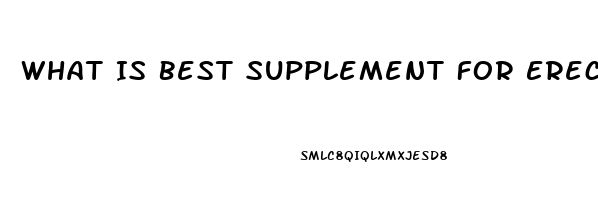 What Is Best Supplement For Erectile Dysfunction