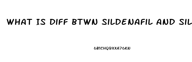 What Is Diff Btwn Sildenafil And Sildenafil Citrate