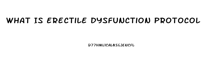 What Is Erectile Dysfunction Protocol