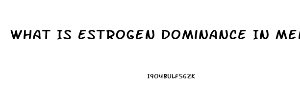 What Is Estrogen Dominance In Men Cause Impotence