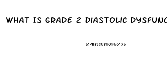 What Is Grade 2 Diastolic Dysfunction