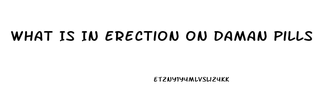 What Is In Erection On Daman Pills