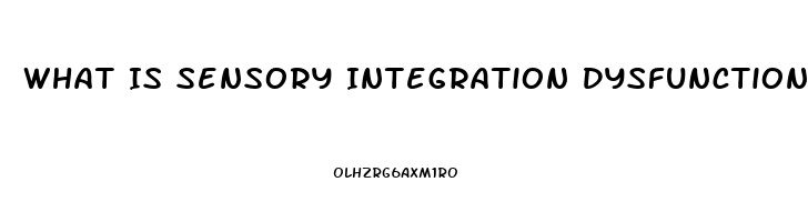 What Is Sensory Integration Dysfunction