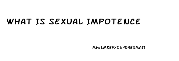 What Is Sexual Impotence