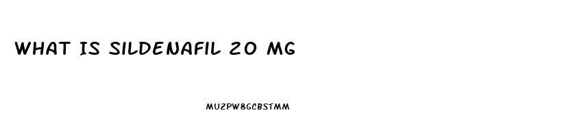 What Is Sildenafil 20 Mg