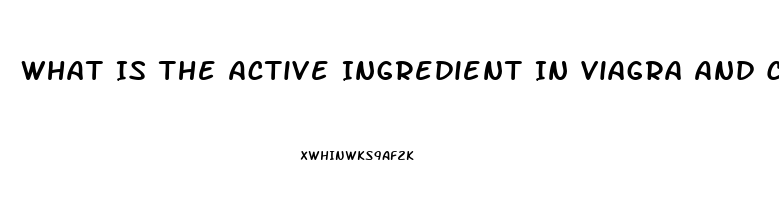 What Is The Active Ingredient In Viagra And Cialis