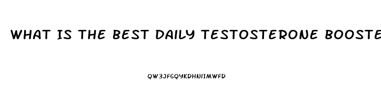 What Is The Best Daily Testosterone Booster