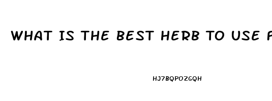 What Is The Best Herb To Use For Impotence