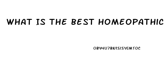 What Is The Best Homeopathic Medicine For Erectile Dysfunction