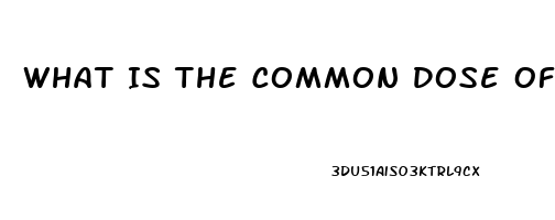 What Is The Common Dose Of Sildenafil