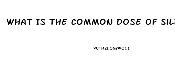 What Is The Common Dose Of Sildenafil