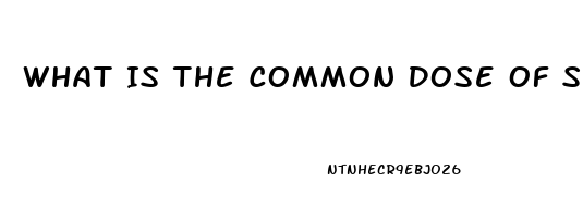 What Is The Common Dose Of Sildenafil