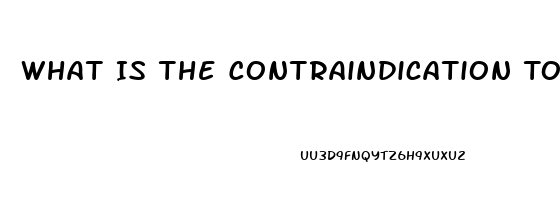 What Is The Contraindication To Sildenafil Citrate Administration