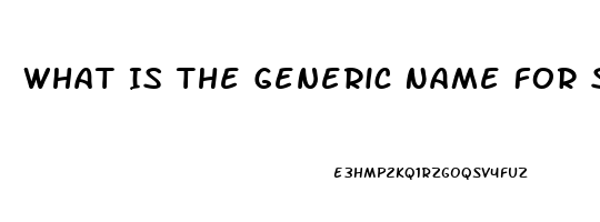 What Is The Generic Name For Sildenafil Citrate