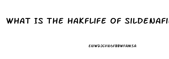 What Is The Hakflife Of Sildenafil