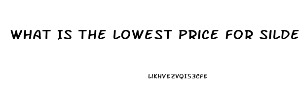 What Is The Lowest Price For Sildenafil From India