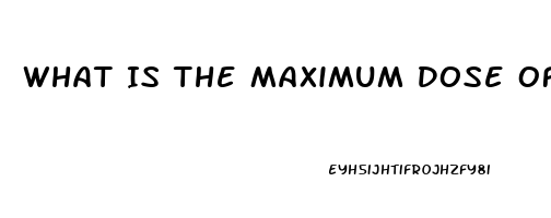 What Is The Maximum Dose Of Sildenafil That Is Safe