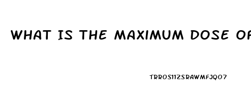 What Is The Maximum Dose Of Sildenafil That Is Safe