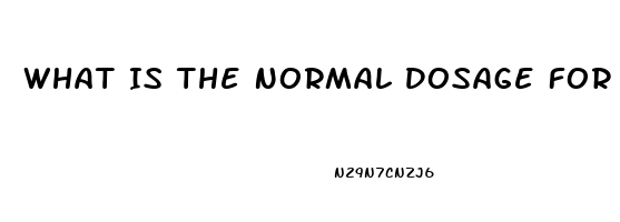 What Is The Normal Dosage For Viagra