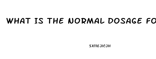 What Is The Normal Dosage For Viagra