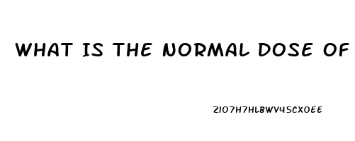 What Is The Normal Dose Of Sildenafil