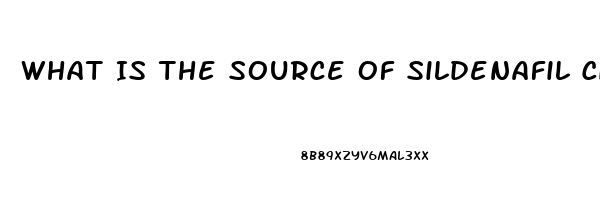 What Is The Source Of Sildenafil Citrate