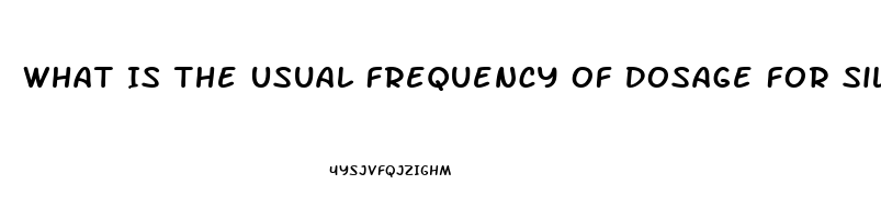 What Is The Usual Frequency Of Dosage For Sildenafil