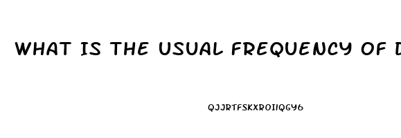 What Is The Usual Frequency Of Dosage For Sildenafil