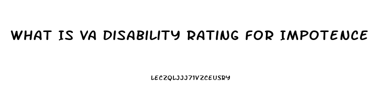 What Is Va Disability Rating For Impotence